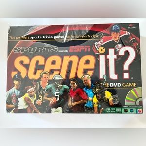 Mattel Scene It? SPORTS TRIVIA Espn Board/DVD Game